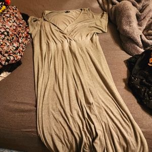 Torrid gray dress cold shoulder